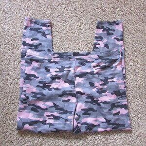 Cuddl Duds Climateright Pink Gray Camo Base Layer Lounge Pants XL EUC